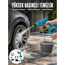 Mey İthalat Şarjlı Ve Yüksek Basınçlı Oto Yıkama Makinesi Ve Sulama Tabancası Bahçe Yıkama Makinesi