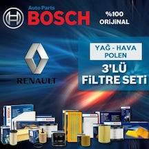 Bosch Renault Megane 2 1.6 16v Filtre Bakım Seti 2003-2009 3np