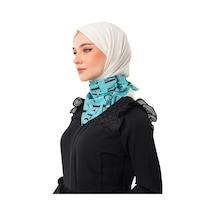 Zaytoon Filistin Atasözü Ve Geri Dönüş Anahtarı Yeşil Rengi Küçük Fular 45 45 Unisex S100050 Mavi