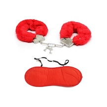 Anka Kırmızı Peluş Kelepçe Seti