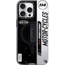 İphone 15 Pro Uyumlu Kılıf Magsafe Şarj Özellikli Youngkit Motorcycle Legend Serisi Kapak Siyah