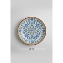 6'lı Venue Çukur Tabak 28cm Dijital Tiara-a Rinart Beyaz