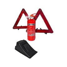 Mapeks Araç Yangın Tüpü 1 Kg ve 2 Adet Reflektör ve Kayma Takozu