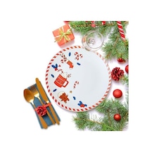 New Sevimli Servis Tabağı 26 Cm 21655 Açık Gri