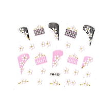 Limmy Tırnak Süsleme Sticker Nail Art Ym-132 - 6x5 Cm - Desenli Çiçek