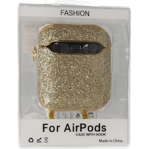 Newface Apple Airpods 2 2.nesil Spell Simli Kılıf - Gold