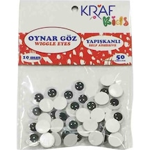 5 Paket Oynar Göz Yapışkansız 10 Mm 50 Li Kk55