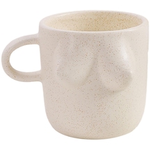 Suntek Kadın Vücut Sanatı Seramik Su Bardağı 300ml Ev Bej Bej