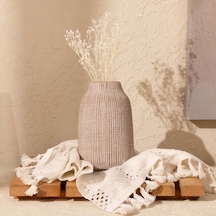 Deco Hera Kum Vazo - Bej - 15 Cm Çok Renkli