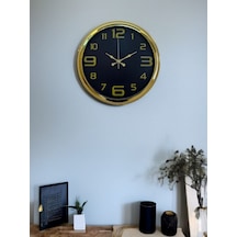 Elegance Gold Luxury 40 Cm Metal Duvar Saati Çok Renkli