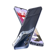 Samsung Galaxy M34 İle Uyumlu Kapak Kamera Korumalı Süper Silikon Şeffaf Kılıf