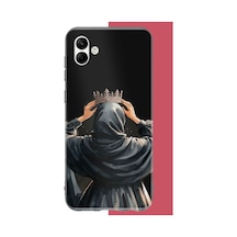 Samsung Galaxy A06 Uyumlu Taç Baskılı Silikon Kılıf Renkli
