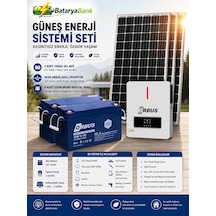 Tv, Buzdolabı, Modem Ve Aydınlatma Çalıştıran 4kw Güneş Enerji Sistemi 2x150ah Jel Akü
