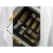 Cutlery 47x49 Antrasit Çekmece Içi Kaşıklık 1.kalite-maket