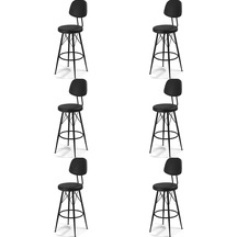 Bar Sandalyesi Bar Taburesi Mutfak Sandalyesi Cafe Bar Sandalyesi (546046771) Siyah