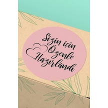 Özenle Hazırlandı Kargo Sticker 3x3cm St2178 Çok Renkli