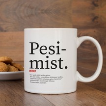 Lügatçe Pesimist Isme Özel Kupa