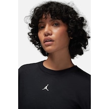 Nike Jordan Diamond Jumpan Women S Loose Fit Top T-shirt Kadın Bol Kalıp File Detaylı Tişört Siyah