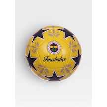 Lisanslı Taraftar Serisi Futbol Topu No5 4 Büyükler Desenli Futbol Topu Fenerbahçe Sarı