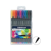 Pensan 6500 Fineliner 10Lu Plastik Kutulu Kalem