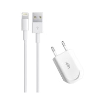Linktech I665 Flat Mini Design Lightning Şarj Aleti 1.2A 5V Beyaz