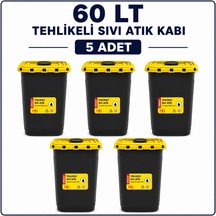 60 Lt Tehlikeli Sıvı Atık Kabı 5 Adet