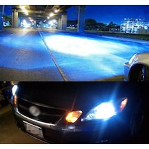 Zembil H7 Şimşek Etkili Led Xenon Zenon 8000K Buz Mavisi