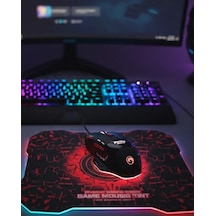 Işıklı Mouse Ve Mousepad Seti Ergonomik Tasarım Ve Rgb Aydınlatma
