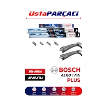 Bosch Peugeot 308 2008-2013 Aerotwin Plus-rear Ön Arka Silecek Takımı H301