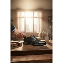 Enoch Erkek Smart Casual Ayakkabı - Tekstüre Detaylı Esnek Hafif Tabanlı Şehir Şıklığı Ve Ofis Ayakkabısı Siyah Enoch Erkek Smart Casual Ayakkabı - Tekstüre Detaylı Esnek Hafif Tabanlı Şehir Şıklığı Ve Ofis Ayakkabısı Siyah