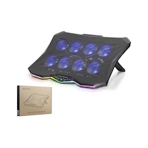 Laptop Soğutucu 8 Fan Rgb - Siyah Dcxaa3