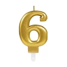 6 Rakam Mum Gold Renk Diğer