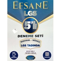 EFSANE LGS 5' Lİ Deneme Seti Sayısal Sözel