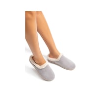 Twigy Irene EE0035 Kadın Ev Terliği Gri 36/41 Gri