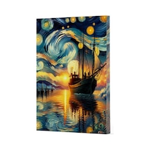 Van Gogh 2 - Gemi Çizgili Yan Boyamalı Defter Diğer