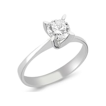 Altın Tektaş Yüzük 2.86 Gram 14 Ayar Altın