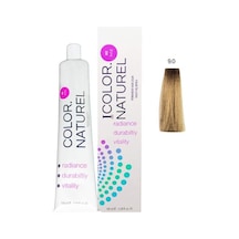 Color Amonyaksız Vegan Doğal Besleyici Kalıcı Saç Boyası 100 Beyaz Kapama 1 Paket 2 X 50 Ml Boya Oksidan Buğday Sa