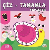 Çiz-tamamla-yapıştır Neşeli Hayvanlar