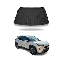 Toyota Yaris Cross 2022+ Uyumlu Araca Özel Kauçuk Tpe Bagaj Havuzu Siyah Üst Kademe İçin