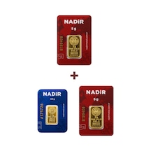 Nadir Gold 24 Ayar 12,5 Gram Külçe Altın 2 Adet 5 Gram Külçe Altın + 1 Adet 2,5 Gram Külçe Altın
