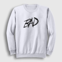 Presmono Unisex Bad Xxxtentacion Sweatshirt Beyaz