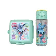 Lisanslı 500 Ml Matara Ve 2 Katlı Beslenme Kabı Yemek Seti Çok Renkli