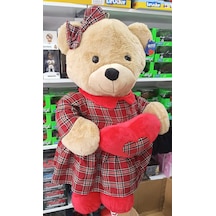 Halley Oyuncak Kıyafetli Peluş Ayı Uyku Arkadaşım 55 Cm Pelüş Çok Renkli