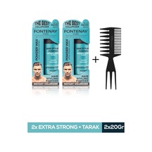 FONTENAY SAÇ ŞEKİLLENDİRİCİ PUDRA TOZ WAX MAT EFFECT MAVI 20GR X2 + ŞEKİL TARAĞI 3'LÜ SET