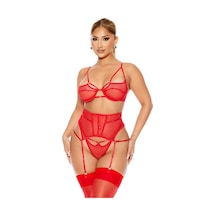Hotflirt Jartiyer Takımı 8610 Kirmizi