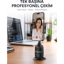 Canlı Yayın Ve Video Çekimleri İçin Otomatik Yüz Takipli Masaüstü Gimbal Yeni Nesil - Lisinya