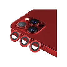 Binano M.Ring Apple Uyumlu iPhone12 Pro Max Lens Koruyucu Kırmı