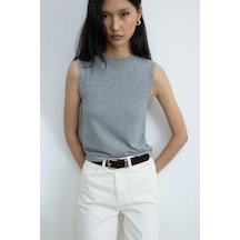 Suud Collection Gri Lea Triko Bluz