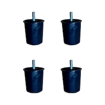 Baza Plastik Ayak - 58mm - Siyah M.8 Hks276 - 4 Adet Tdrtr