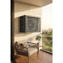 Klima Motoru/dış Ünite Gizleme/koruma Kafesi L 120x62x110 H Alüminyum Radius Antrasit